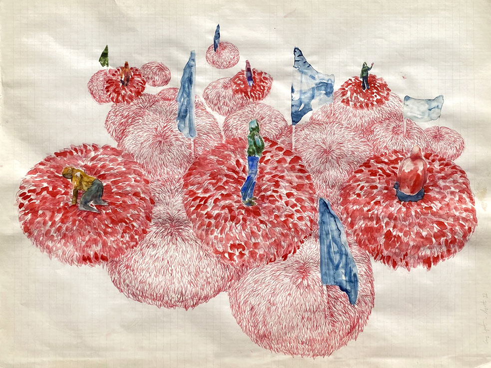 Coordenadas 7 / Coordinates 7. 44x56 cm  .2022