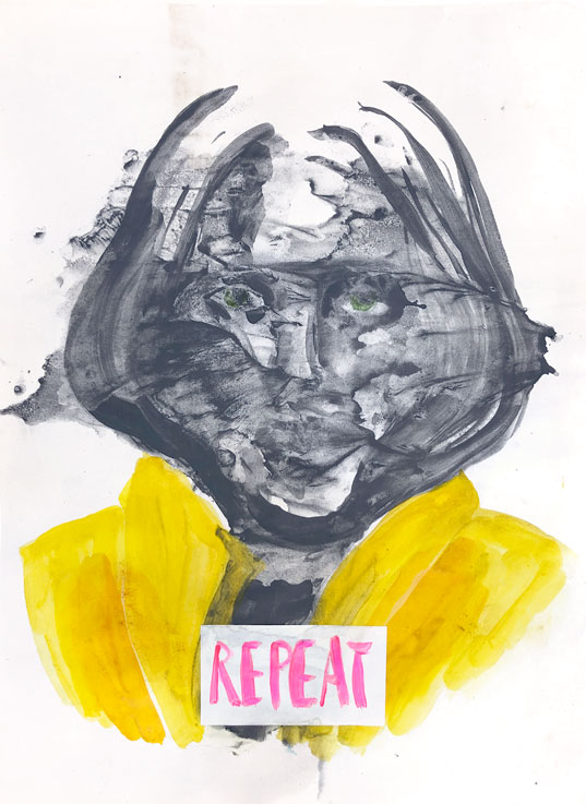 <p><span style="color: #808080; font-size: 8pt;">Trying not to repeat myself 5. 44x32 cm. 2021