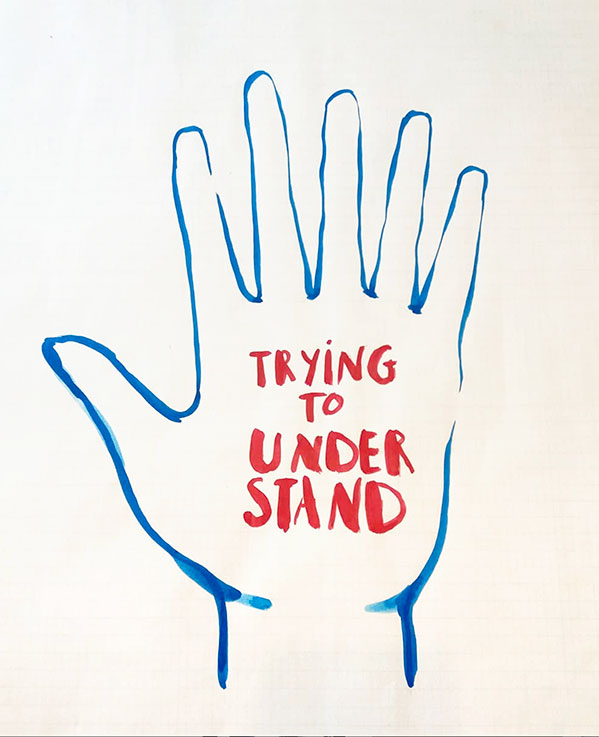 <p><span style="color: #808080; font-size: 8pt;">Trying to understand. 56x44 cm. 2022